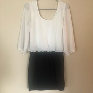 White and Black dress